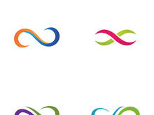 Infinity Design Vector icon illustration Logo template design