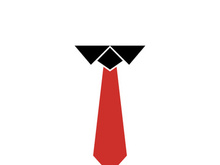 Vector coat tie for business design