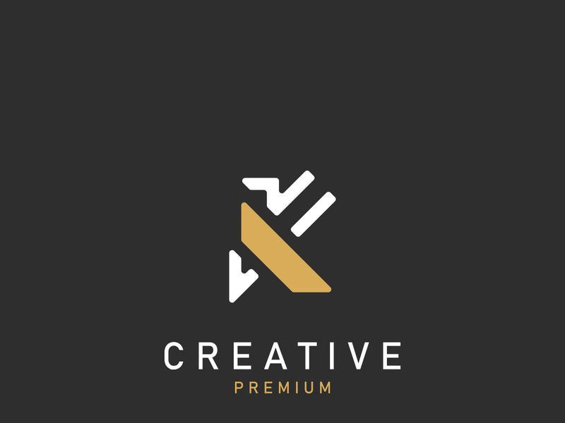 Initial K Letter Logo Modern minimalist design alphabet template