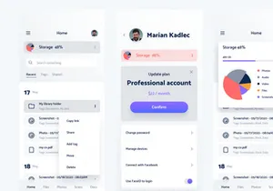 Online File Manager App UI Kit