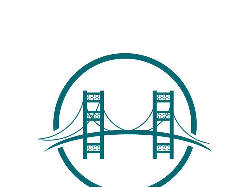 Bridge logo icon design and business symbol template