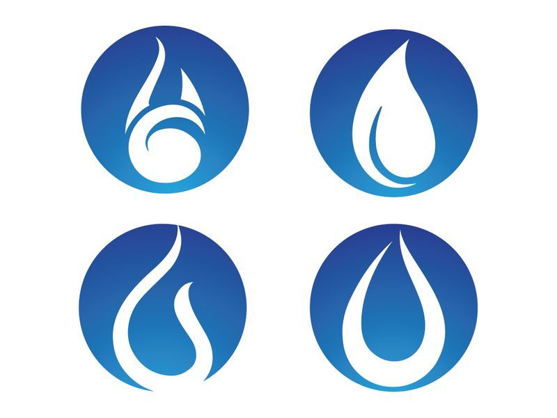 Water drop Logo Template vector illustration design