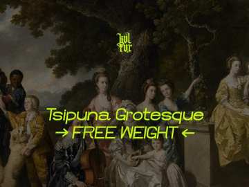 Tsipuna / Grotesk Typeface (FREE weight) preview picture