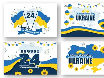 16 Ukraine Independence Day Illustration