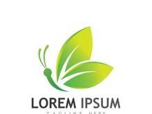 Beautiful and colorful butterfly creative logo design.