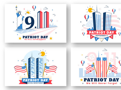 10 Happy USA Patriot Day Illustration