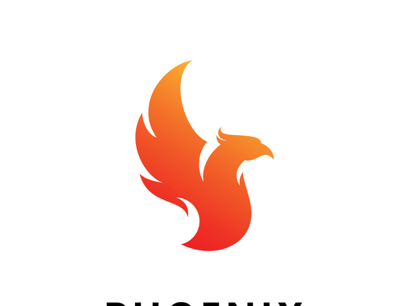 Phoenix logo vector template  design