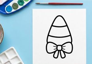 Halloween party hat with black bow tie. Spooky celebration cone accessory for costumes and decorations.
