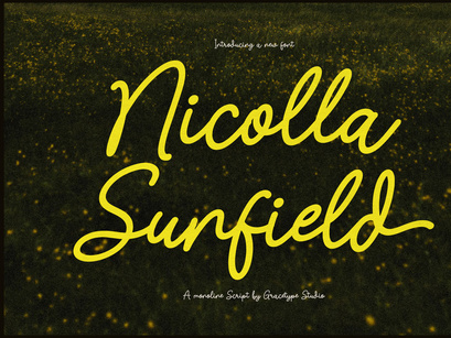 Nicolla Sunfield | Monoline Script