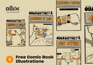 Free Comic Book Illustrations 01