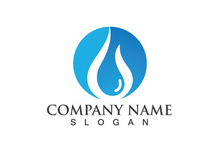 Water drop Logo Template vector