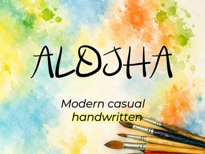 ALOJHA – Modern Casual Handwritten Font - (OTF)