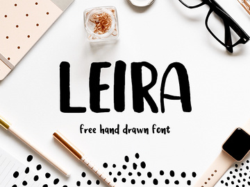 Leira – Free Brush Font preview picture