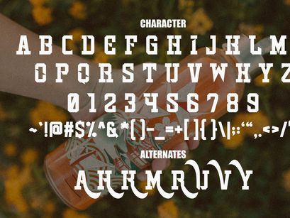 Skinny Tumbler - Western Slab Serif