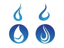 Water drop Logo Template vector illustration design