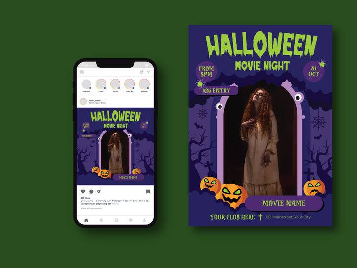 Movie Night  Flyer