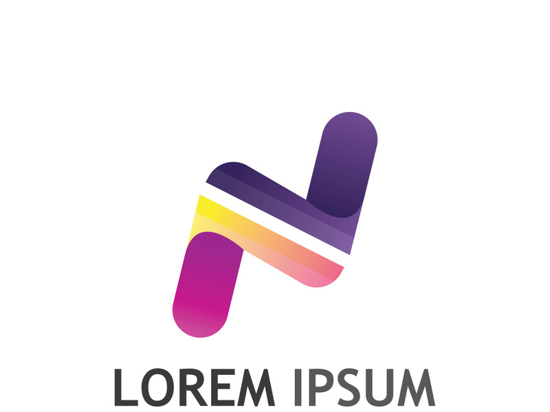 initial letter N logo with modern concept.