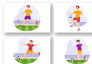 11 Futsal, Soccer or Football Sport Illustration