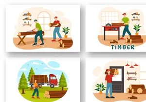 12 Timber Illustration