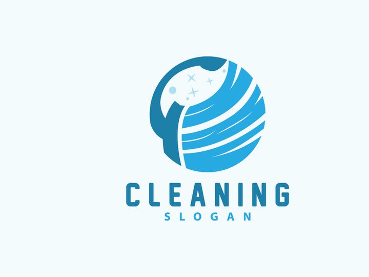 Cleaning Logo, Vector Cleaning Clean Service, Simple Minimalist Design