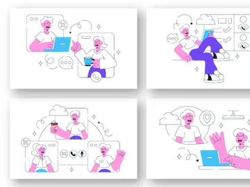 10 Remote Team Offsite Illustration preview picture