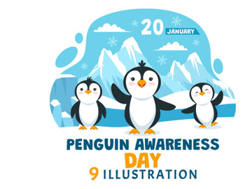 9 Penguin Awareness Day Illustration preview picture