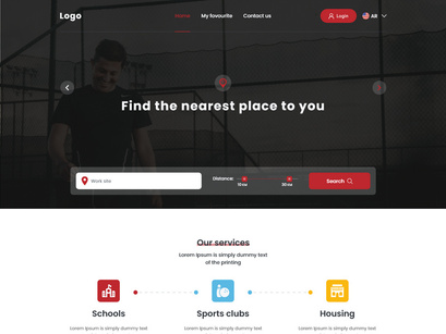 Your location - landing page