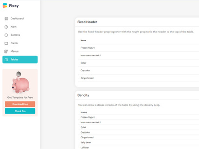 Flexy Free Vuejs Vuetify Admin Template