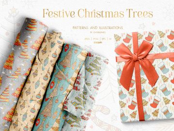 Festive Christmas Trees Collection preview picture