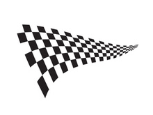 Race flag design illustration
