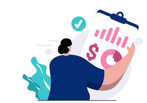 Financial Accounting flat illustration