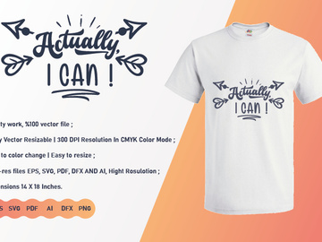 T shirt SVG design, lettering quote preview picture