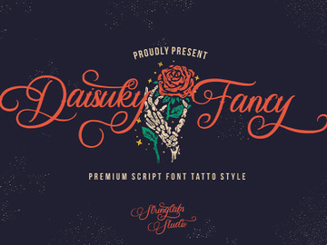 Daisuky Fancy - Tatto Script Font preview picture