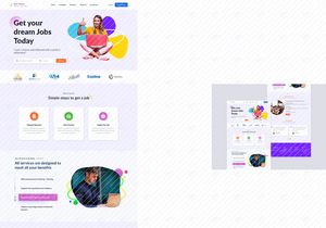 Jobz Worlds web design