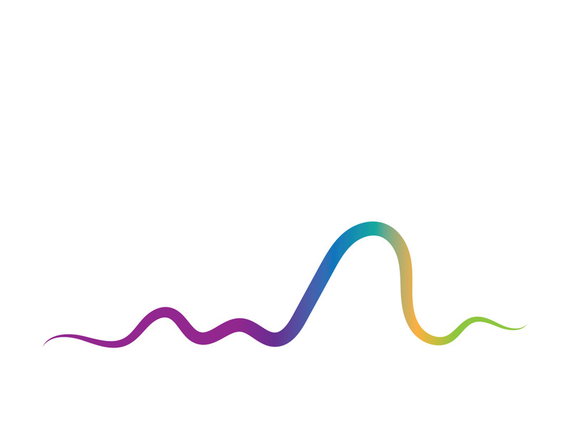 Sound waves vector illustration design template