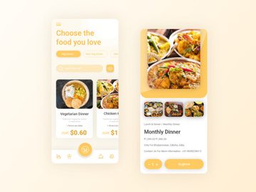 Food and Cuisine App Design preview picture