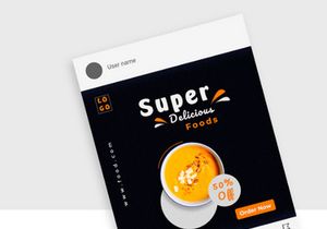 Restaurants Social Media Post Design