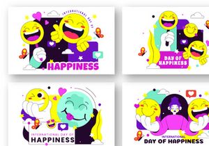 10 World Happiness Day Illustration
