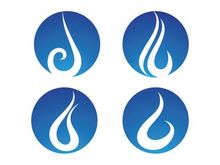 Water drop Logo Template vector illustration design