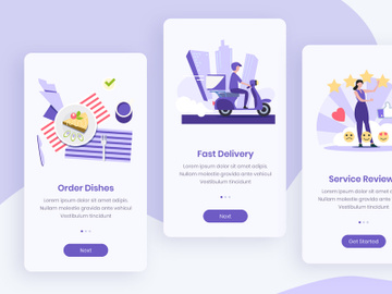 Order Food Onboarding App Screens preview picture