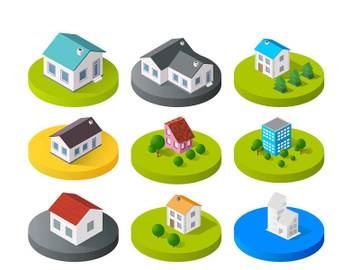 Isometric vector 3D icon preview picture