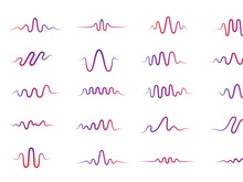 Pulse line sound wave logo