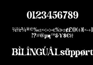 Tragic font