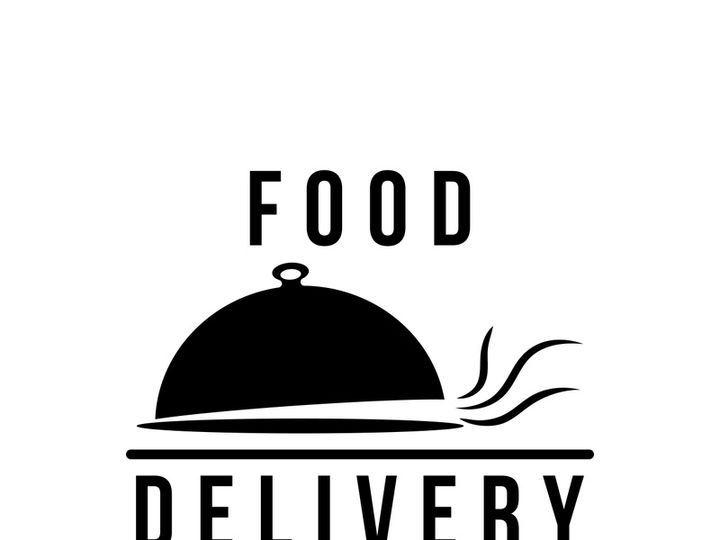 Food delivery catering fast food logo vector icon