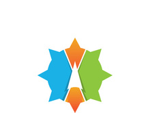 Compass logo template vector icon illustration design