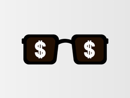 Cool Sunglass Dollar Sign Logo Vector Design preview picture