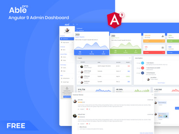 Able Pro Angular admin template Free preview picture
