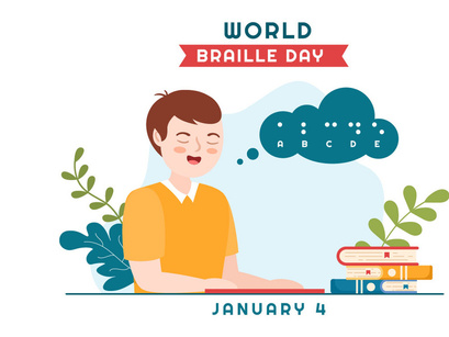 15 World Braille Day Illustration