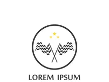 Race flag logo