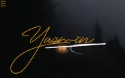 Yasmin script font